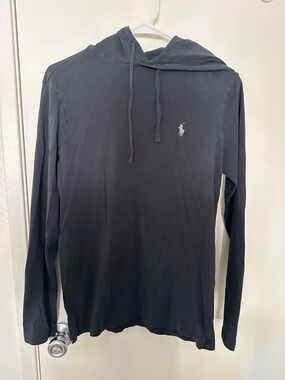 Polo by Ralph Lauren Black Long Sleeve Hooded Shirt